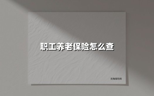 职工养老保险怎么查(2025最新)