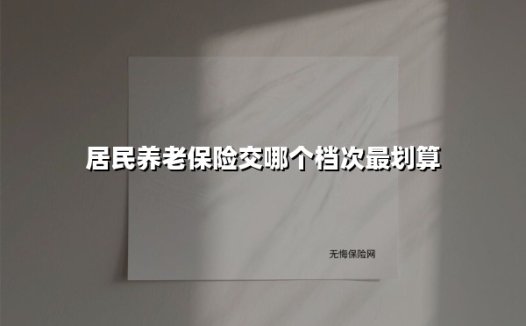 居民养老保险交哪个档次最划算(2025最新)