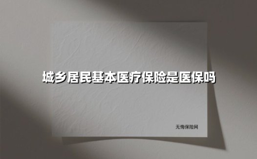 城乡居民基本医疗保险是医保吗
