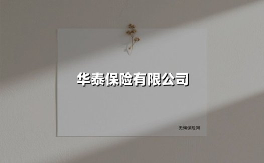 华泰保险有限公司