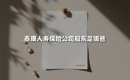 泰康人寿保险公司股东是哪些