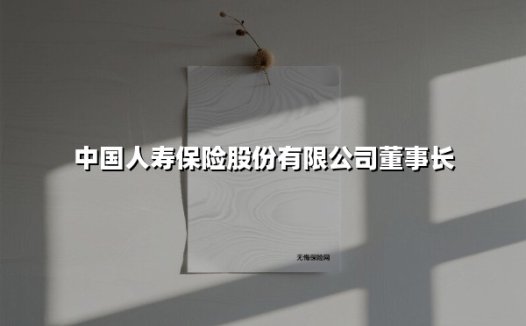 中国人寿保险股份有限公司董事长
