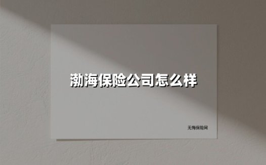 渤海保险公司怎么样