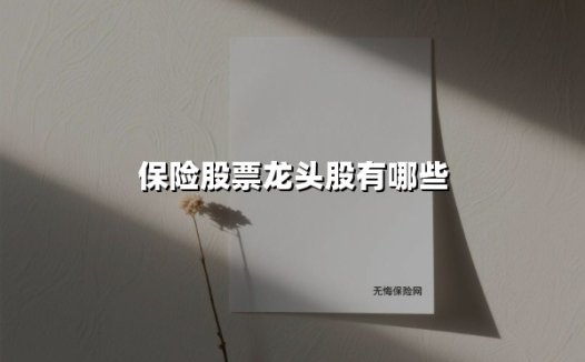 保险股票龙头股有哪些