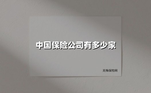 中国保险公司有多少家(2025最新)
