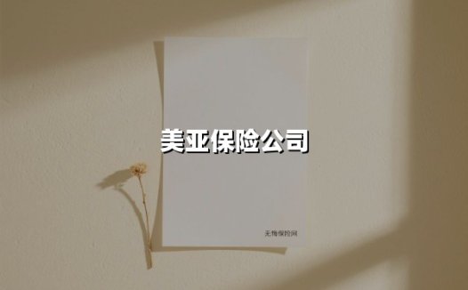 美亚保险公司(2025最新)
