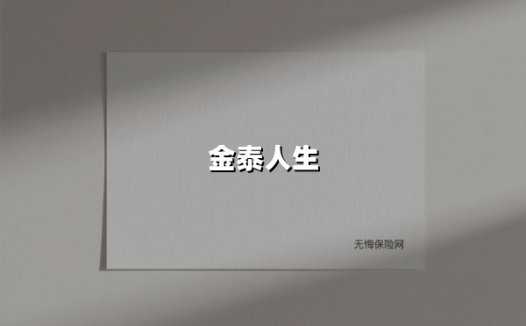 金泰人生终身寿险：守护生命价值的财富罗盘