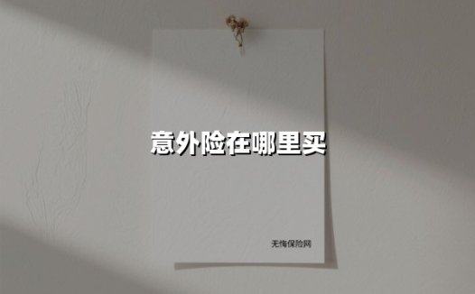 意外险该在哪里买？2025年最新购买攻略及避坑指南