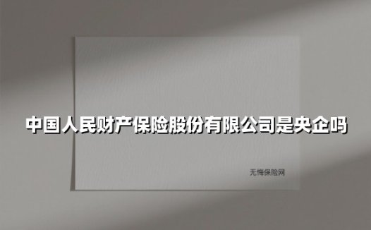 中国人民财产保险股份有限公司:央企基因铸就的行业领航者
