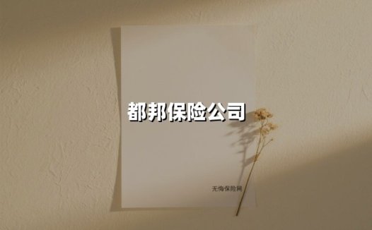 都邦保险:深耕非车险赛道二十年,织就全国服务保障网