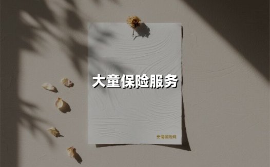 让保险更有温度:大童保险服务如何打造全生命周期的风险守护屏障?