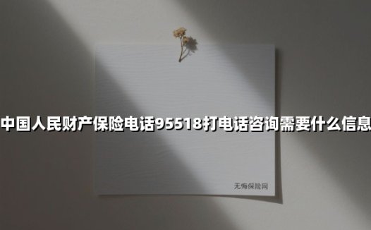 一文读懂:拨打人保财险95518前需准备的8类关键信息(附最新流程解读)