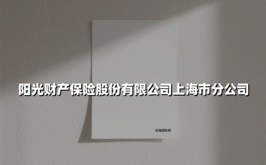 筑牢风险防线 守护美好生活 | 阳光财险上海分公司的本土化实践新篇