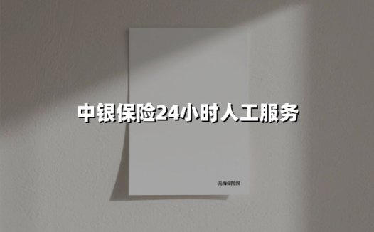 中银保险7×24小时人工服务:全天候守护您的安心旅程