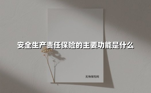 安全生产责任保险：构建企业安全管理的核心屏障