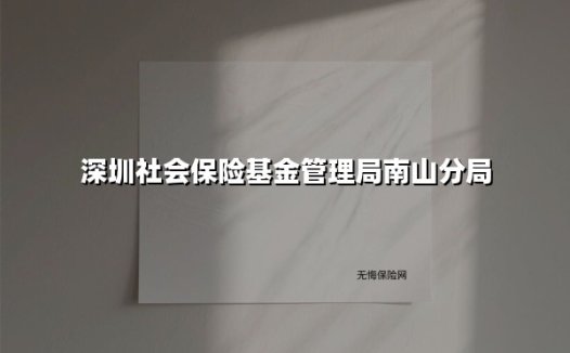 便民服务再升级：深圳市社会保险基金管理局南山分局构筑社保服务新高地