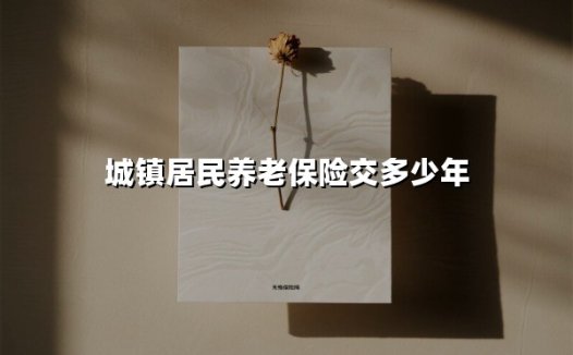 城镇居民养老保险要交多少年?三大实操秘籍助你精准规划