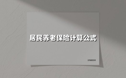 算好这笔养老账：2025年居民养老保险计算公式全解析