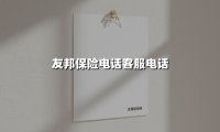 友邦保险客服电话使用指南：解锁专业服务的正确方式