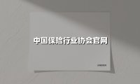 中国保险行业协会：构建新时代风险防御体系的实践与创新