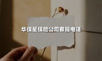 当意外发生时，这个电话号码能让你安心睡觉——深度解析华保星客服专线新功能