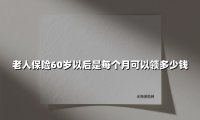 60岁后每月能领多少钱?2025年最新养老金解析与实用指南