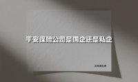 平安保险的国企与私企属性之辨:穿透股权的迷雾