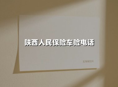 陕西车主必看！人保车险电话投保全攻略：24小时守护您的出行安全