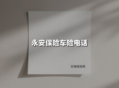 永安车险电话服务全解析：24小时护航您的出行安全