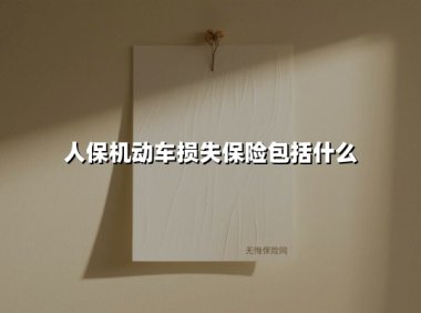 人保机动车损失保险全解析：你的爱车被暴雨淹了能赔多少钱？