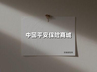 智慧守护，安心随行：中国平安保险商城打造全场景金融服务生态