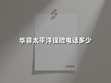 华容太平洋保险服务指南：最新联系电话与投保全攻略（2025版）