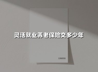 灵活就业养老保险缴费攻略:2025年新规下至少交多少年才能退休?