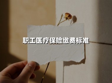 2025年职工医疗保险缴费标准全解析:一文读懂你的权益与用法