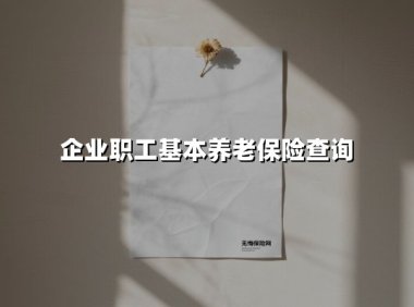 2025年最新指南:企业职工基本养老保险查询全攻略