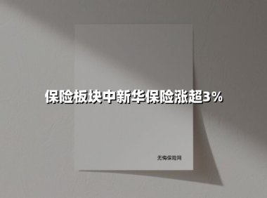 新华保险股价异动背后：分红预期与资产荒下的价值重估