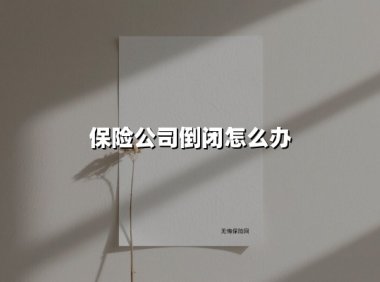 保险公司倒闭怎么办?一文读懂你的保单安全防线