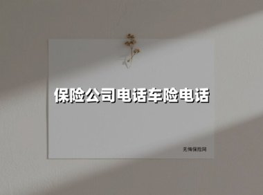 2025车主必存!保险公司电话车险电话合集更新,事故现场5分钟接通救援