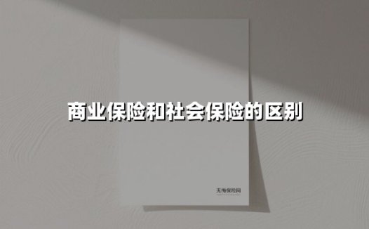 社会保险VS商业保险:你该怎样规划双重保障?