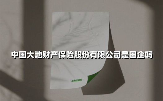 中国大地财产保险是国企吗？起底央企背景的国民险企发展之路