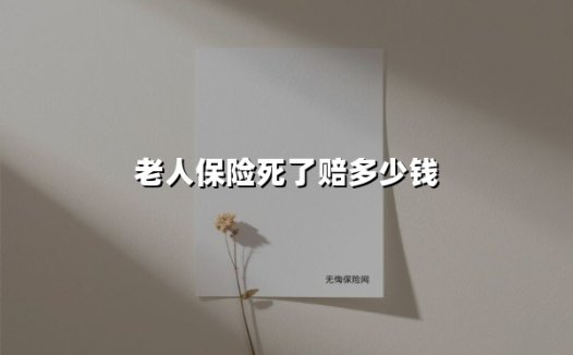 老人身故保险能赔多少钱?2025年最新赔付标准全解析