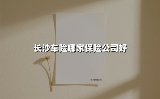 2025年长沙车险选购指南:星城车主必看的三大优质保险公司解析