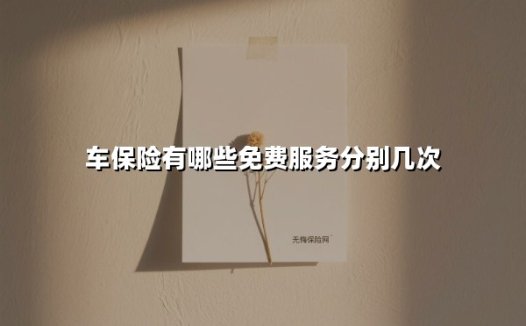 车保险有哪些免费服务分别几次(2025最新权威解答)