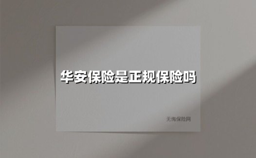华安保险是正规保险吗？最新资质与业务深度解析
