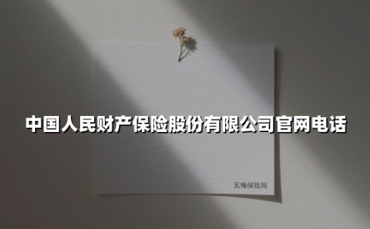 中国人民财产保险电话指南:一站式服务背后的央企担当
