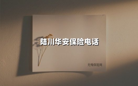 一通电话，全面守护：陆川华安保险服务热线24小时守护万家灯火