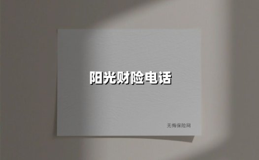 阳光财险电话：24小时在线的保障守护者，为何成为用户首选？