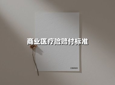商业医疗险赔付标准(2025最新权威解答)